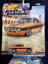 HOTWHEELS PREMIUM FAST AND FURIOUS ALFA ROMEO