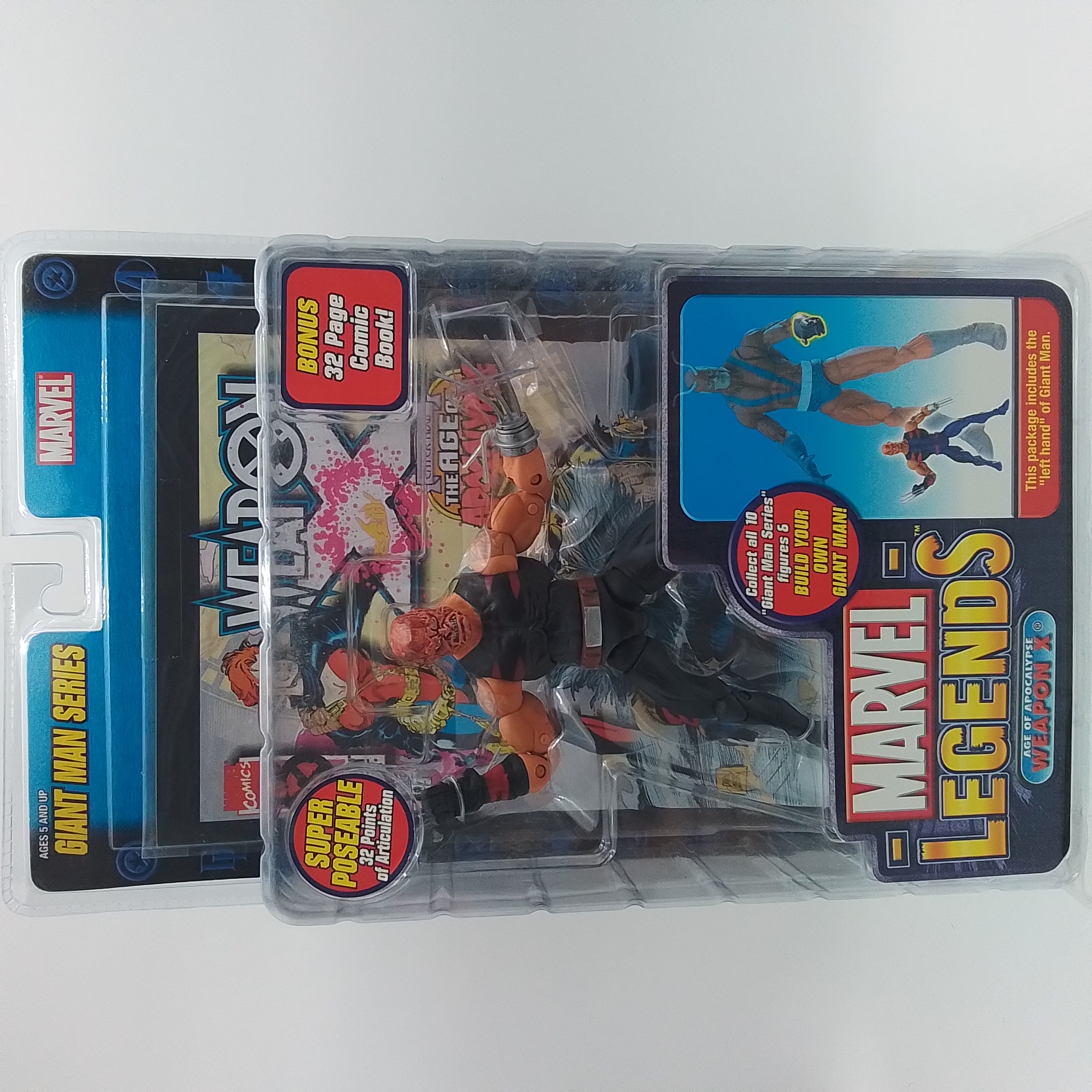 TOY BIZ MARVEL LEGENDS AGE OF APOCALYPSE WEAPON X CON BAF