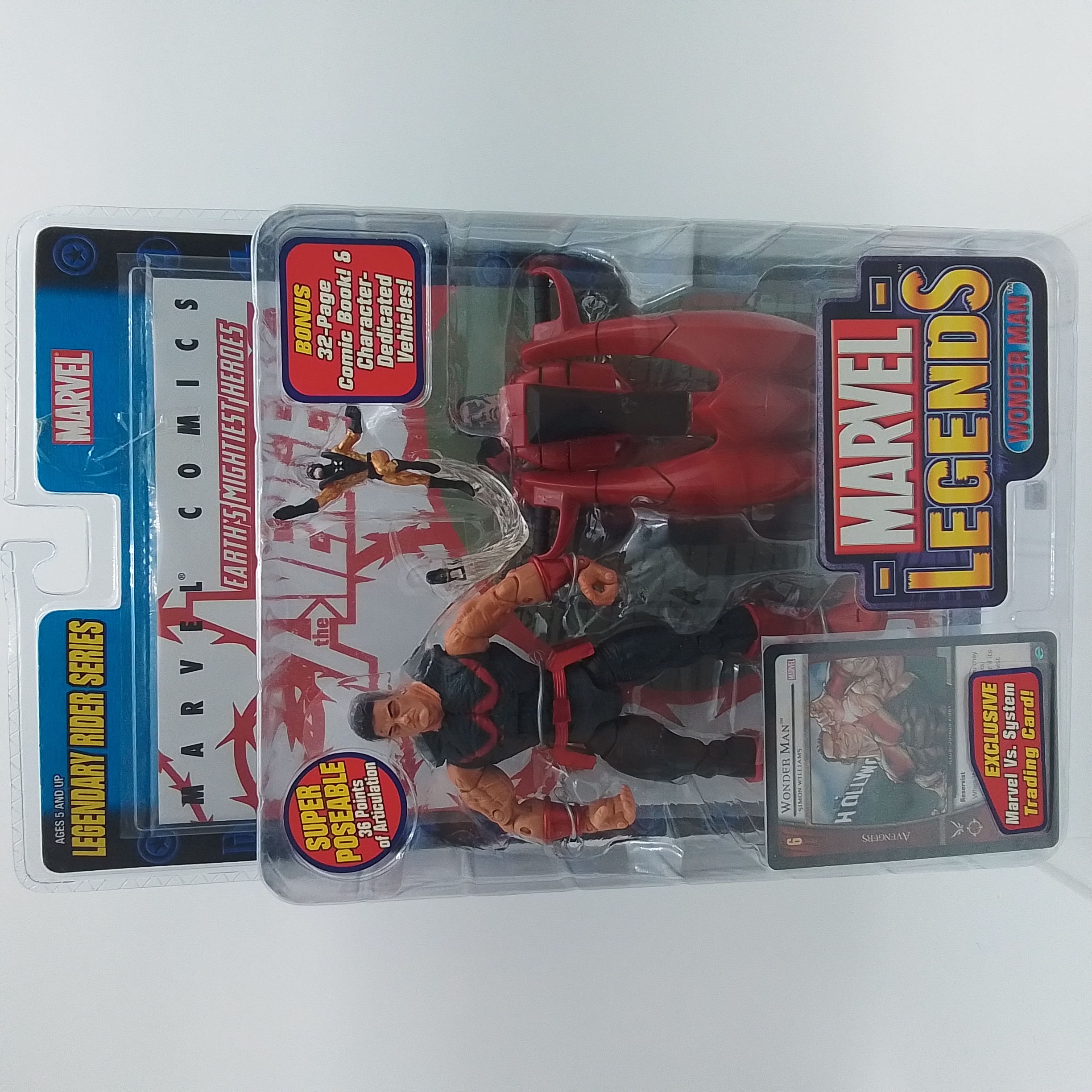 TOY BIZ MARVEL LEGENDS WONDER MAN CON TRADING CARD