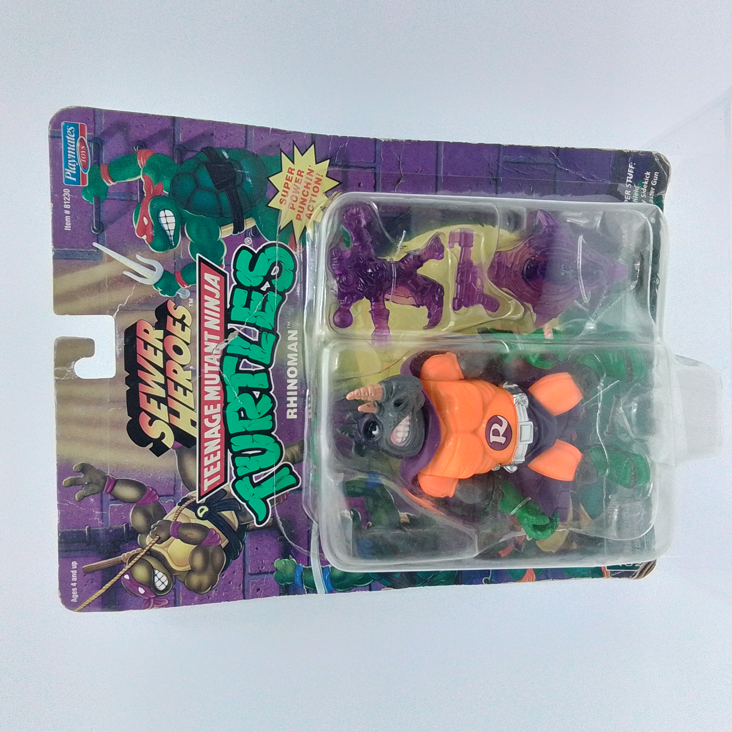 PLAYMATES TOYS TEENAGE MUTANT NINJA TURTLES RHINOMAN