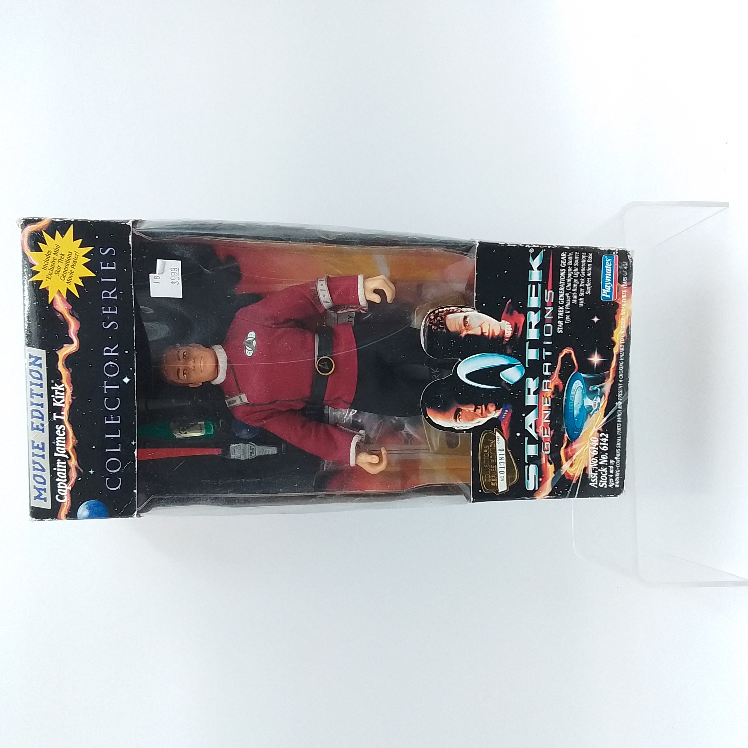PLAYMATES TOYS STAR TREK GENERATIONS CAPTAIN JAMES T. KIRK