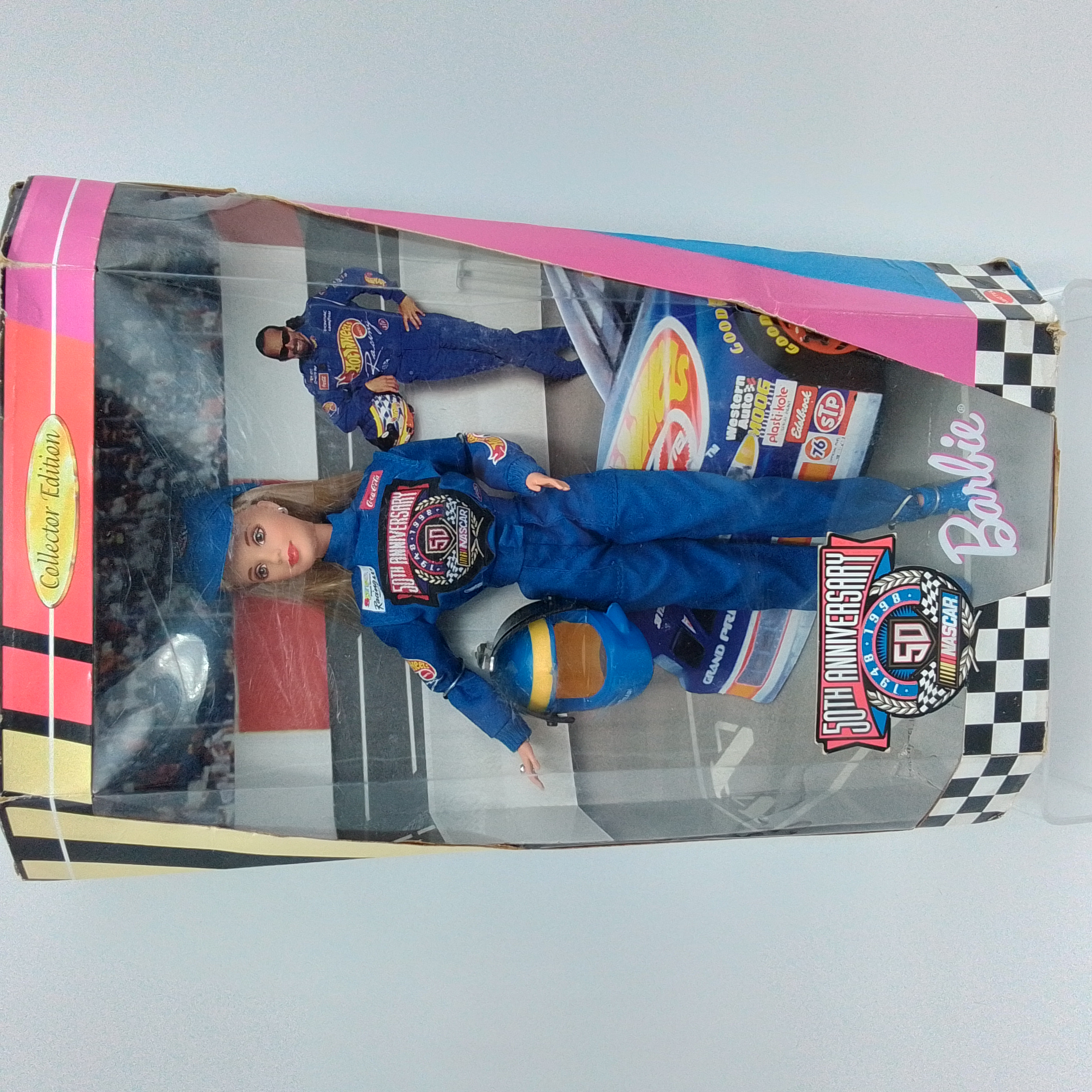MATTEL BARBIE COLLECTIBLES 50TH ANNIVERSARY NASCAR
