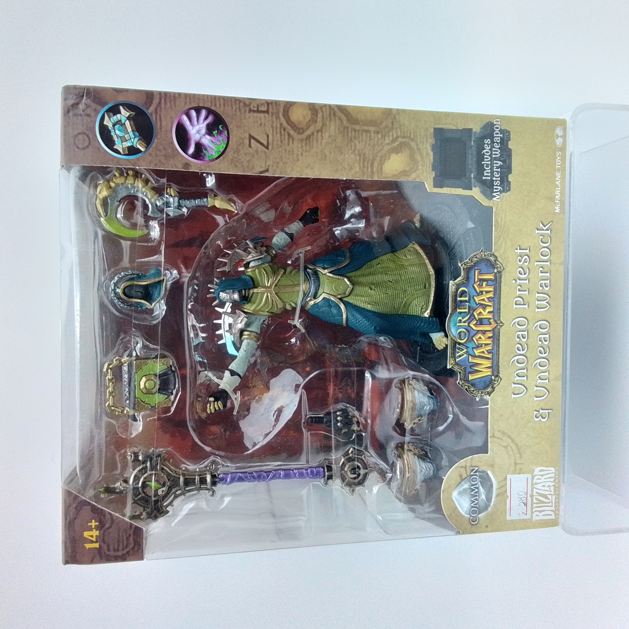 MCFARLANE TOYS WORLD OF WARCRAFT UNDEAD PRIEST AND UNDEAD WARLOCK