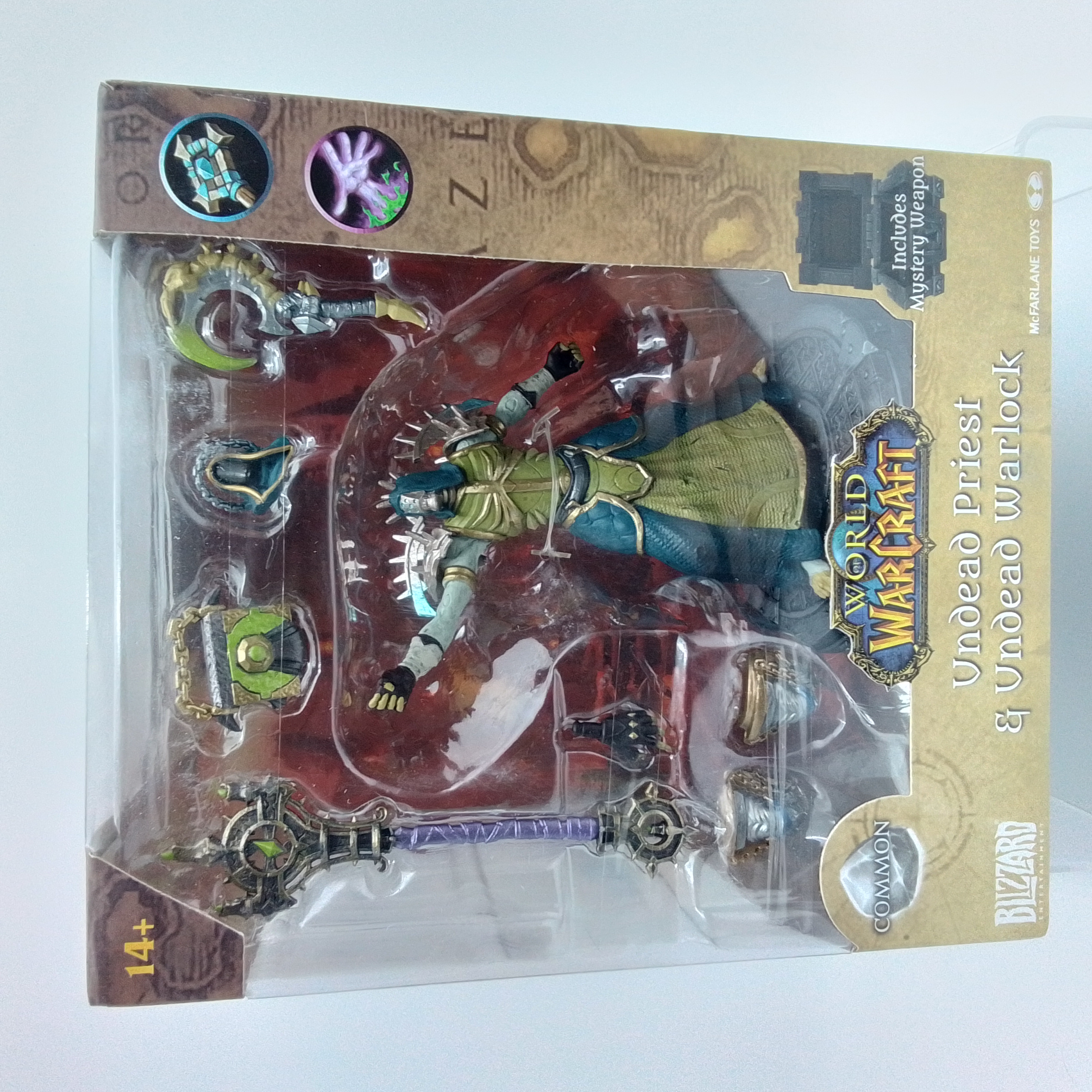 MCFARLANE TOYS WORLD OF WARCRAFT UNDEAD PRIEST AND UNDEAD WARLOCK