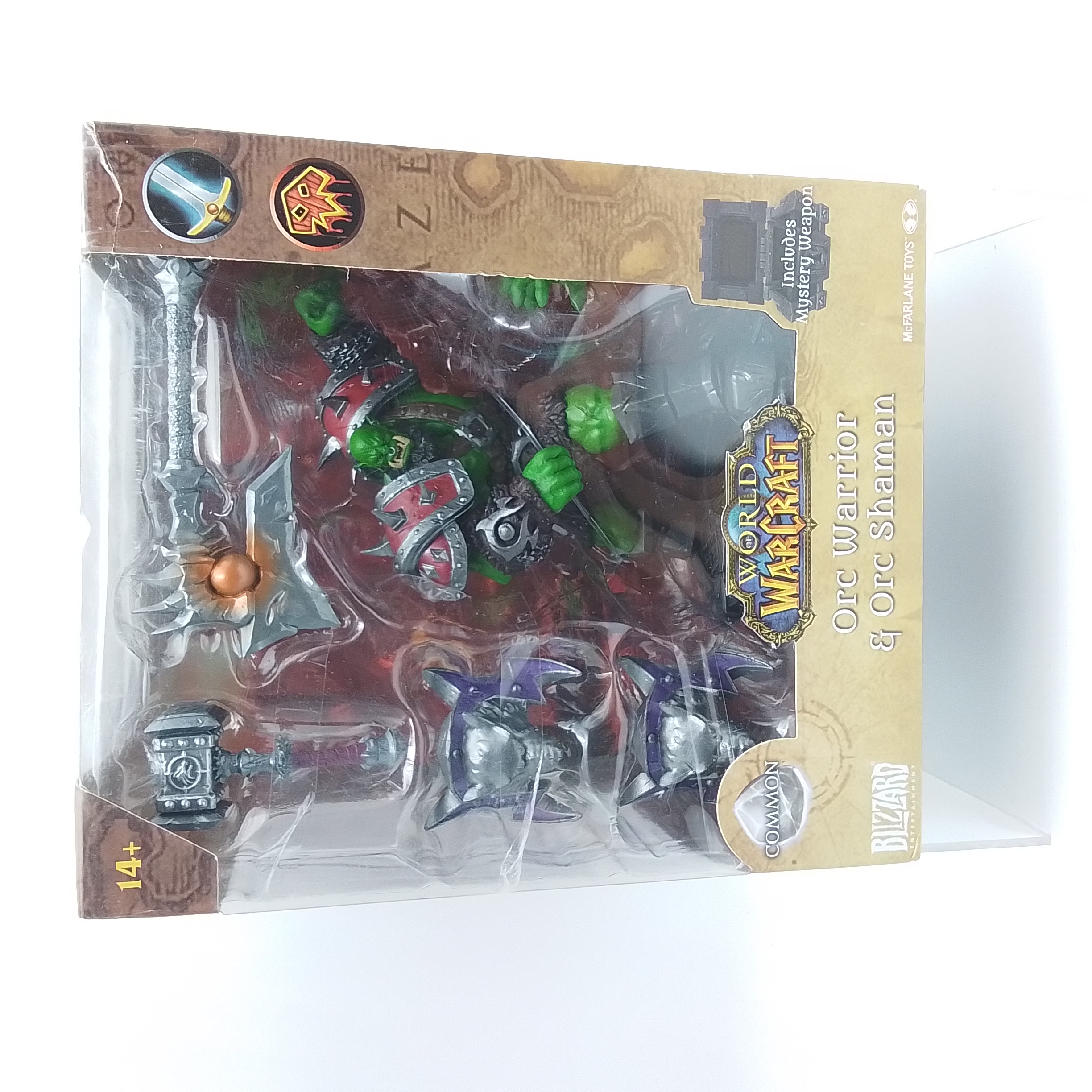 MCFARLANE TOYS WORLD OF WARCRAFT ORC WARRIOR ANDMORC SHAMAN