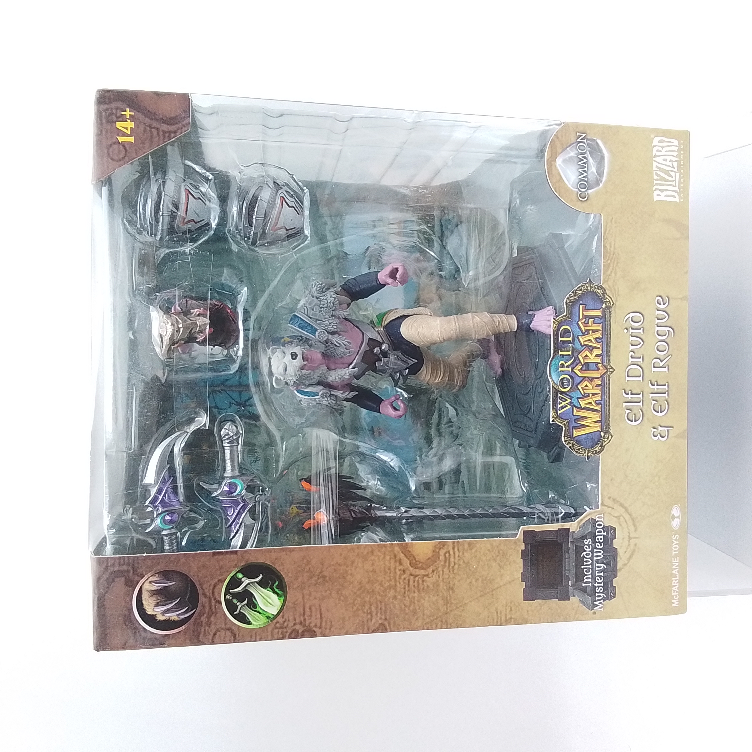 MCFARLANE TOYS WORLD OF WARCRAFT ELF DRUID AND ELF ROGUE